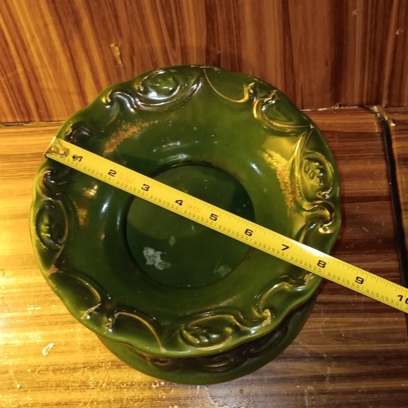 Haynes Pottery green gold planter - Picture 9 of 9